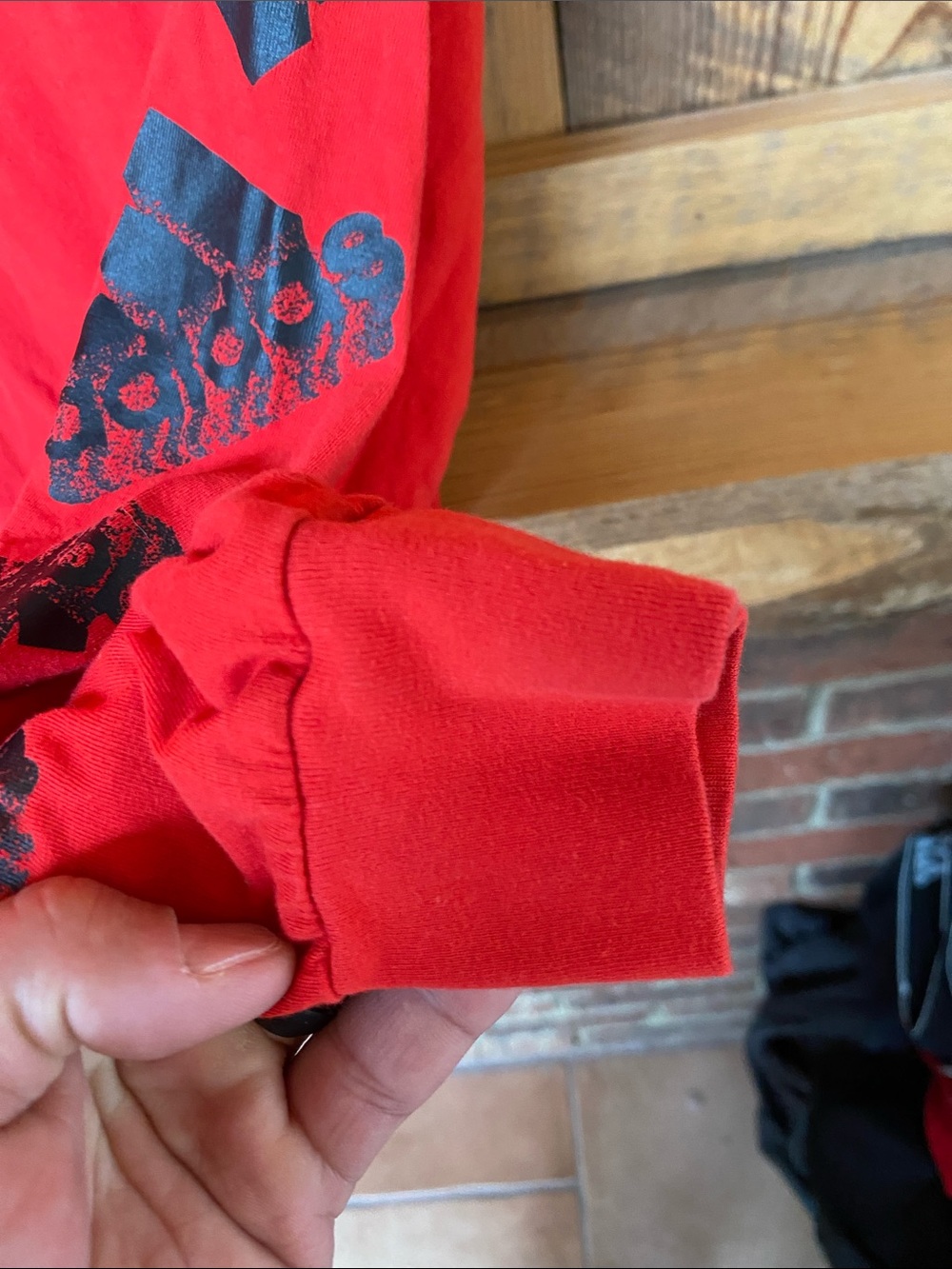 Adidas boys Red Crewneck Hoodie Long-Sleeve Shirt size medium 10-12. Regular fit - Picture 6 of 14